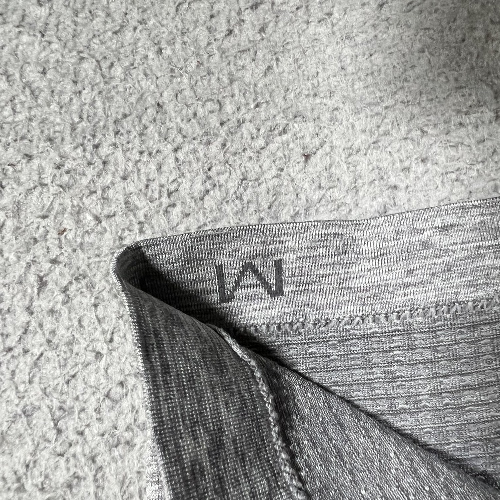 Lululemon Shirt Mens Medium Gray Metal Vent Pullover‎ Stretch Casual Gym Workout - Picture 8 of 10